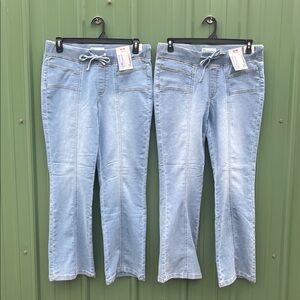 Seam Front Bootcut Denim Pants 2-Pack Size L